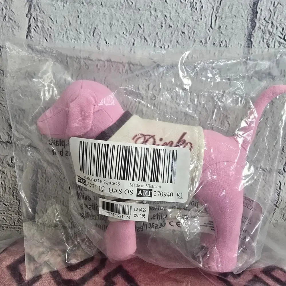 Victoria's Secret Pink Limited Edition Mini Dog + Cozy Logo Blanket NWT